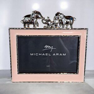 Michael Aram Pink Picture Frame Elephant Frame Pink Enamel for 4" X 6"